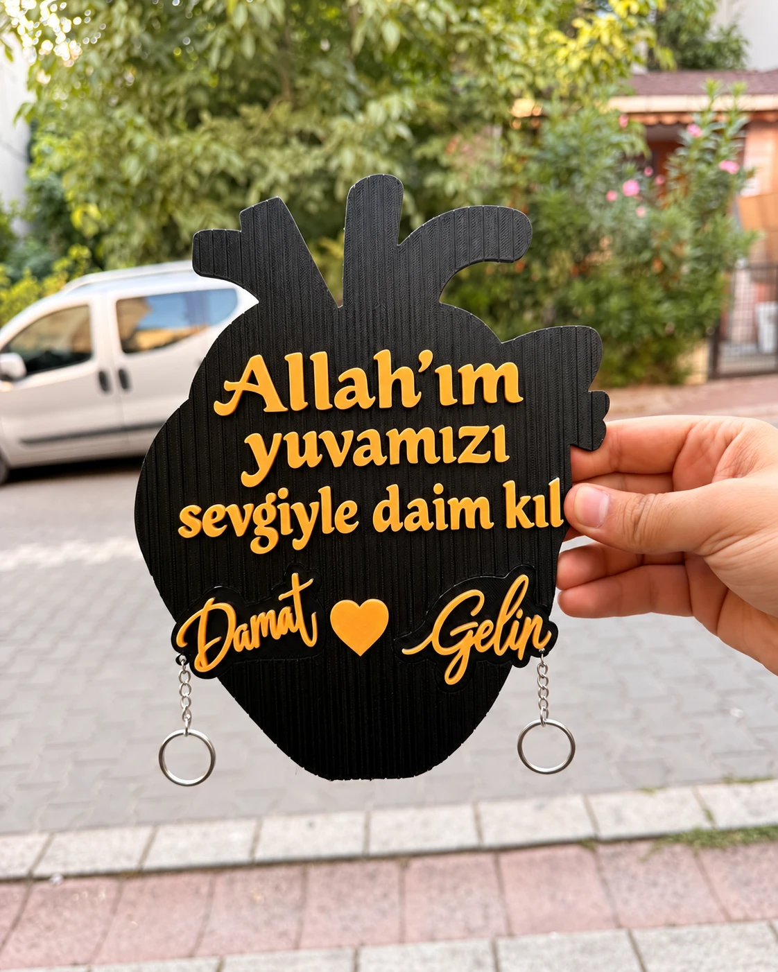 İsme Özel Gelin Damat Anahtar Askılığı