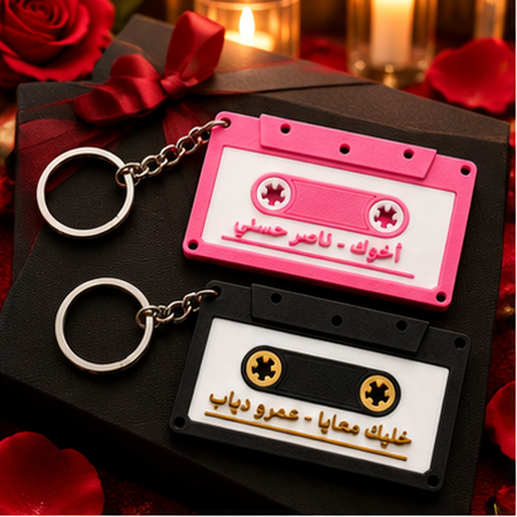 İsme Özel Nostaljik Kaset Anahtarlık